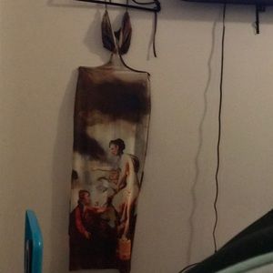 Angel halter back less dress